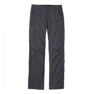 LL Bean Women's Vista Trekking Pants Mid-Rise Straight-Leg Size 12 Granite Grey